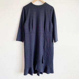 J. Jill Navy Midi Dress